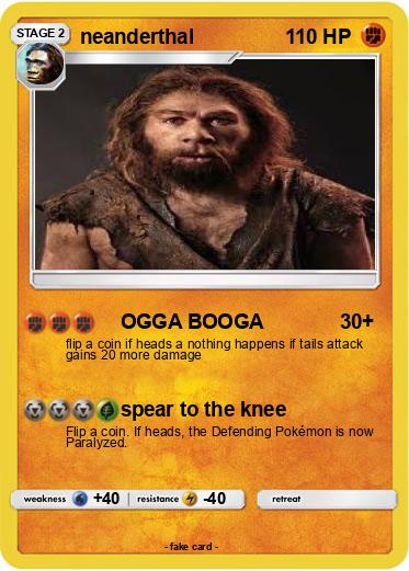 Pokemon neanderthal