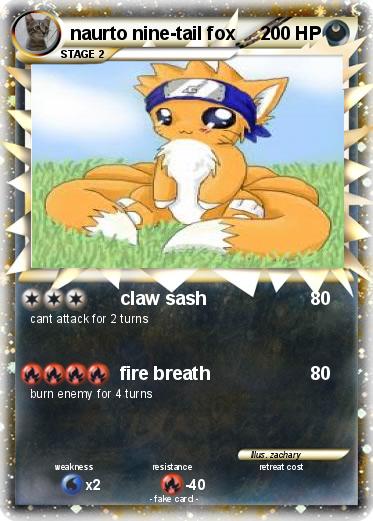 Pokemon naurto nine-tail fox