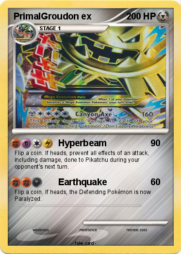 Pokemon PrimalGroudon ex