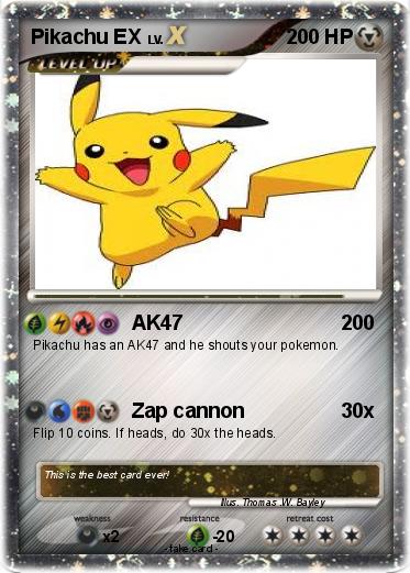 Pokemon Pikachu EX
