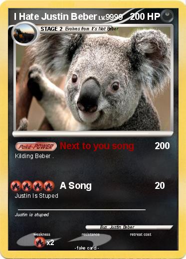 Pokemon I Hate Justin Beber