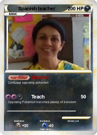Pokemon Spanish teacher