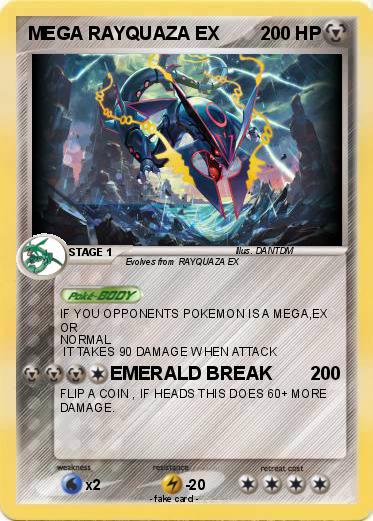 Pokemon MEGA RAYQUAZA EX