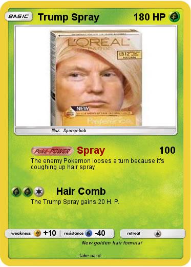Pokemon Trump Spray