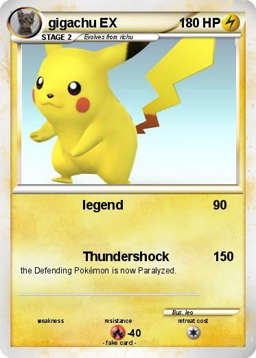 Pokemon gigachu EX