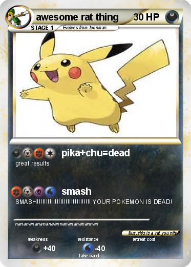 Pokemon awesome rat thing