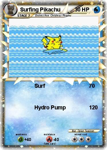 Pokemon Surfing Pikachu
