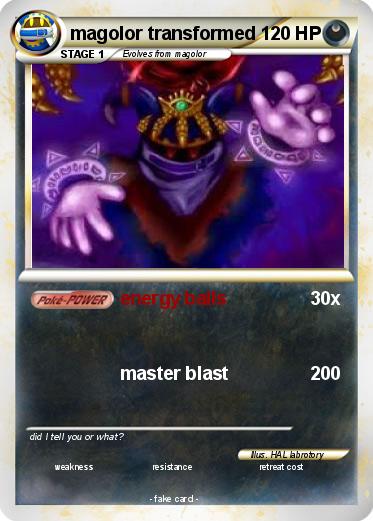 Pokemon magolor transformed