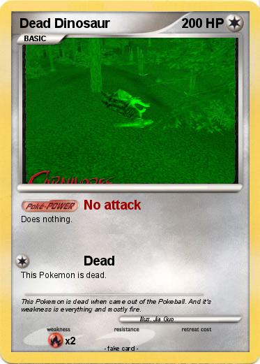 Pokemon Dead Dinosaur