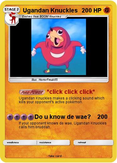 Pokemon Ugandan Knuckles