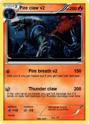 Pokemon Fire claw v2