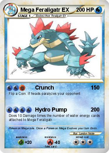 Pokemon Mega Feraligatr EX