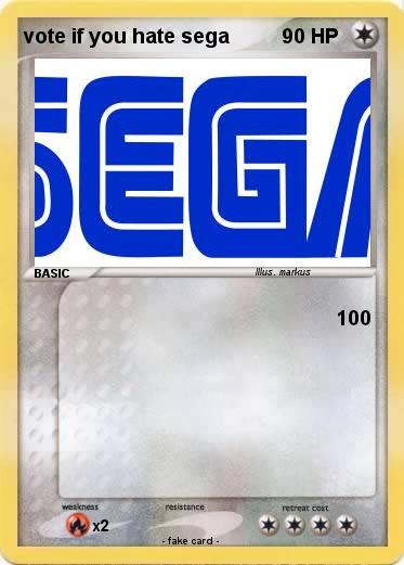 Pokemon vote if you hate sega