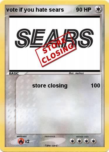 Pokemon vote if you hate sears