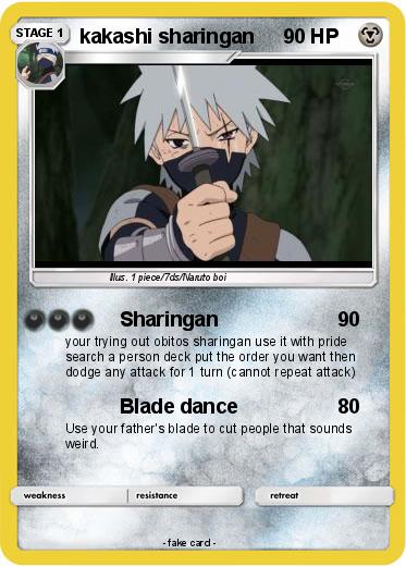 Pokemon kakashi sharingan