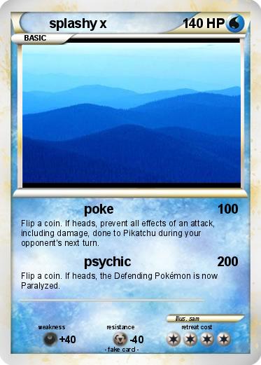Pokemon splashy x