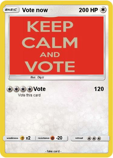 Pokemon Vote now