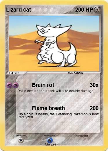 Pokemon Lizard cat