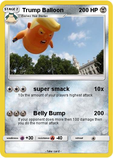 Pokemon Trump Balloon