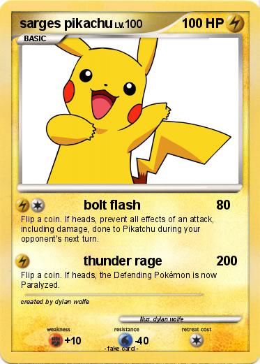 Pokemon sarges pikachu