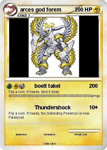 Pokemon arces god forem