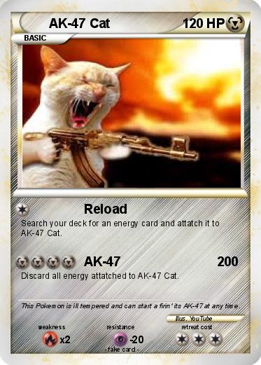 Pokemon AK-47 Cat