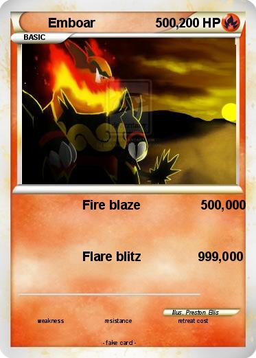 Pokemon Emboar                 500,