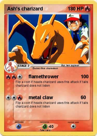 Pokemon Ash's charizard