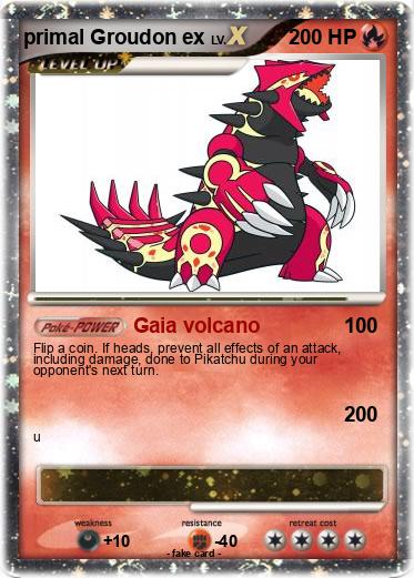 Pokemon primal Groudon ex