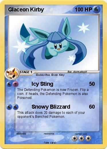 Pokemon Glaceon Kirby