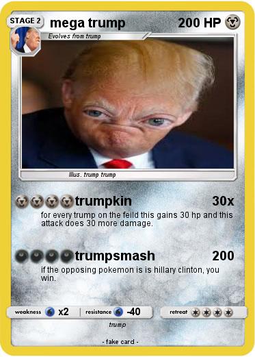 Pokemon mega trump