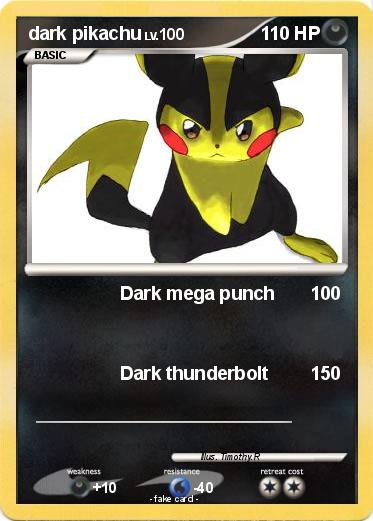 Pokemon dark pikachu