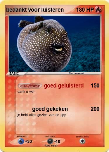 Pokemon bedankt voor luisteren