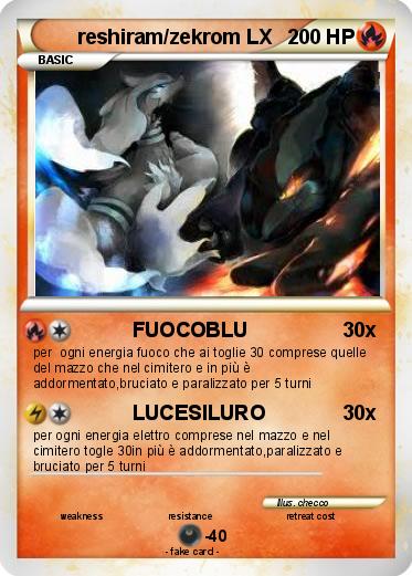 Pokemon reshiram/zekrom LX