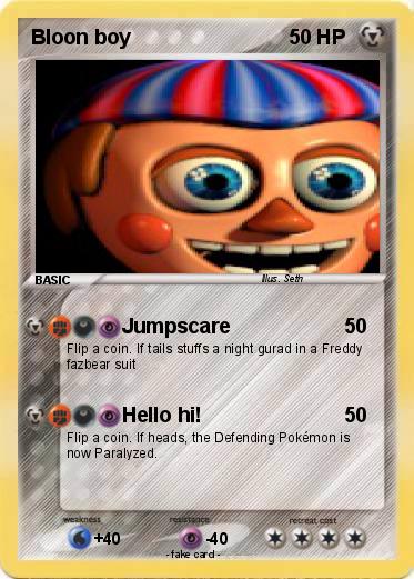 Pokemon Bloon boy