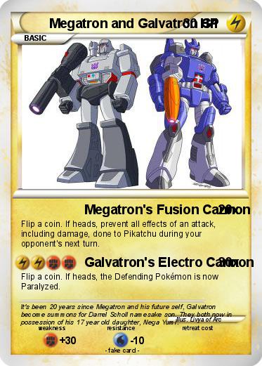 Pokemon Megatron and Galvatron G1