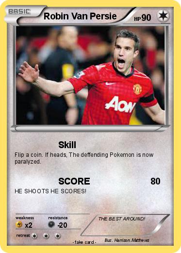 Pokemon Robin Van Persie