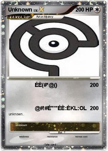 Pokemon Unknown