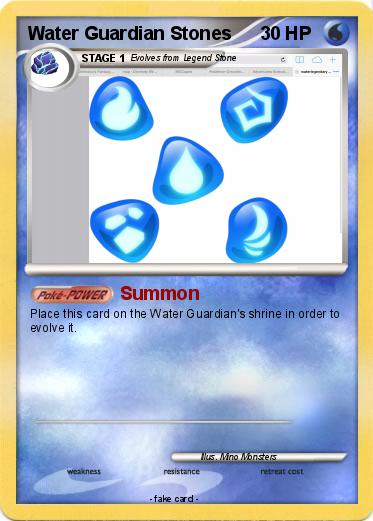 Pokemon Water Guardian Stones