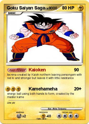 Pokemon Goku Saiyan Saga