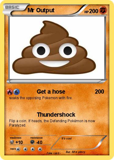 Pokemon Mr Output