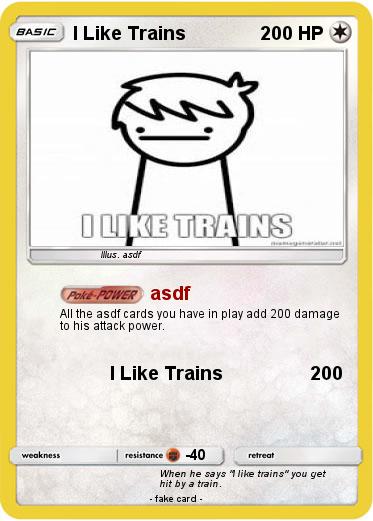 Pokemon I Like Trains