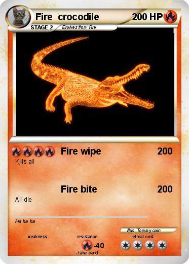 Pokemon Fire  crocodile