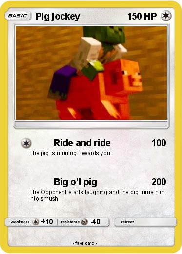 Pokemon Pig jockey