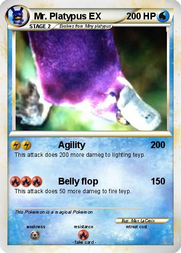 Pokemon Mr. Platypus EX