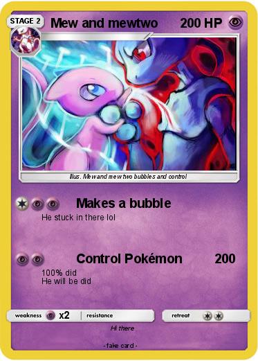 Pokemon Mew and mewtwo