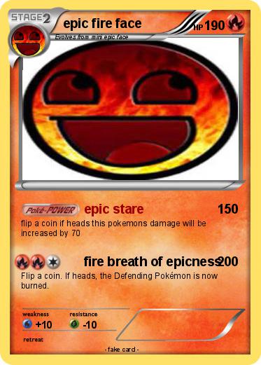 Pokemon epic fire face