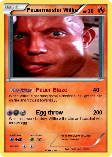Pokemon Feuermeister Willie