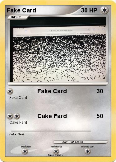 Pokemon Fake Card