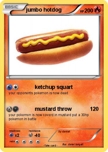 Pokemon jumbo hotdog